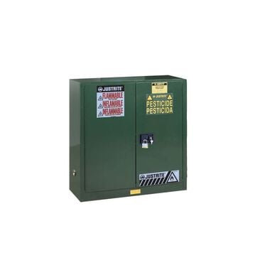 Justrite 30 Gallon Green Self Close Safety Cabinet