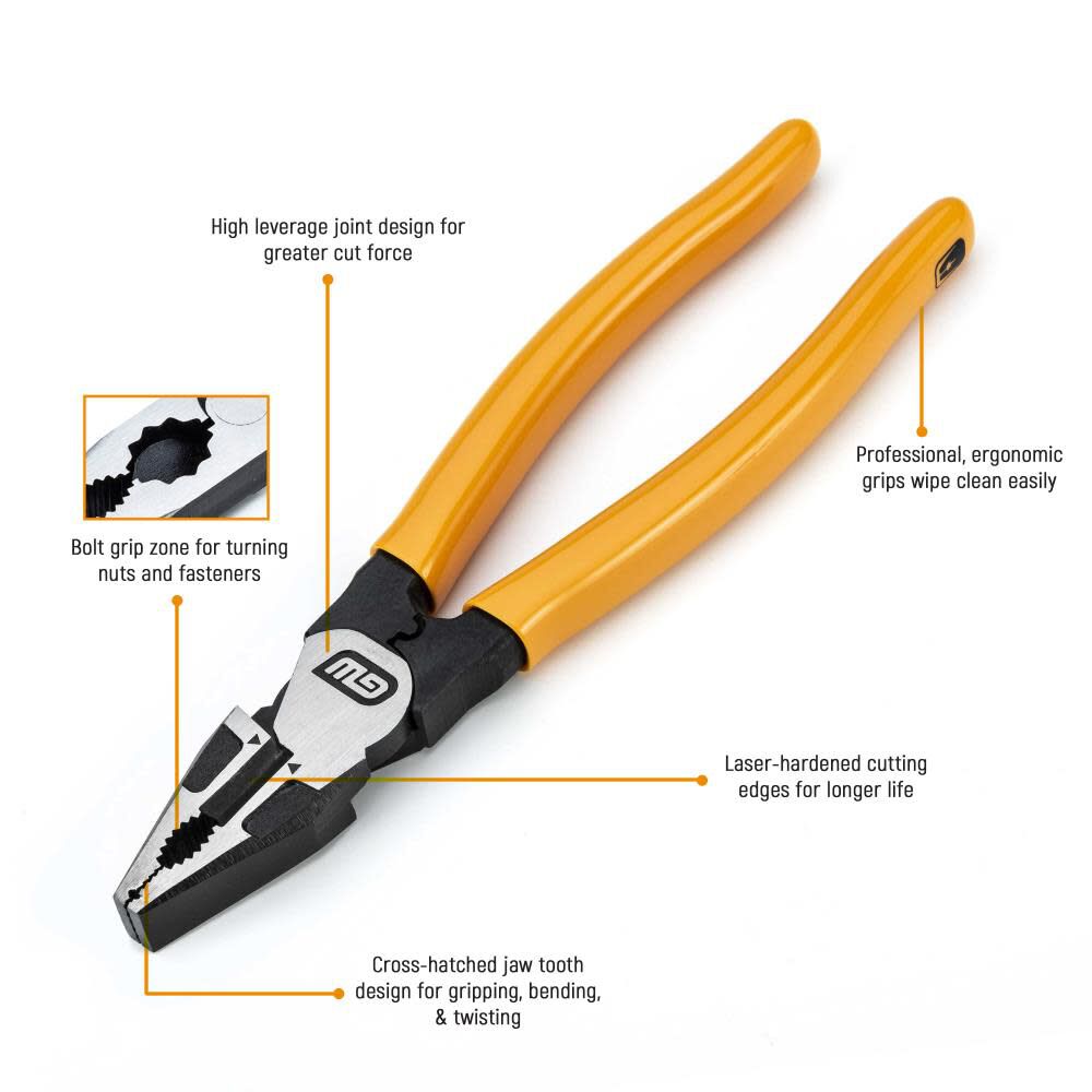 GEARWRENCH Pitbull Universal Cutting Pliers 8in Dipped Handle, large image number 2