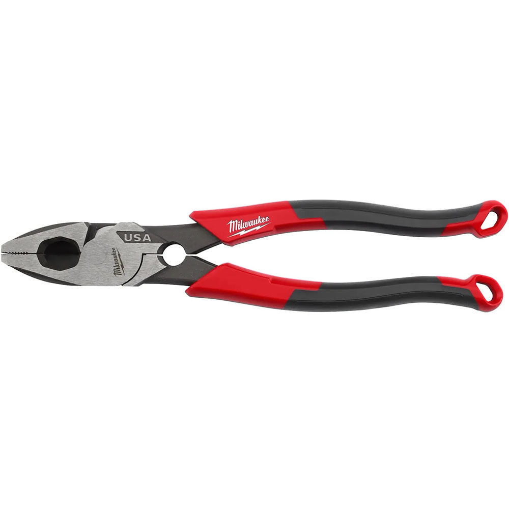 Milwaukee 9inch Linemans Comfort Grip Pliers with Thread Cleaner (USA), large image number 1