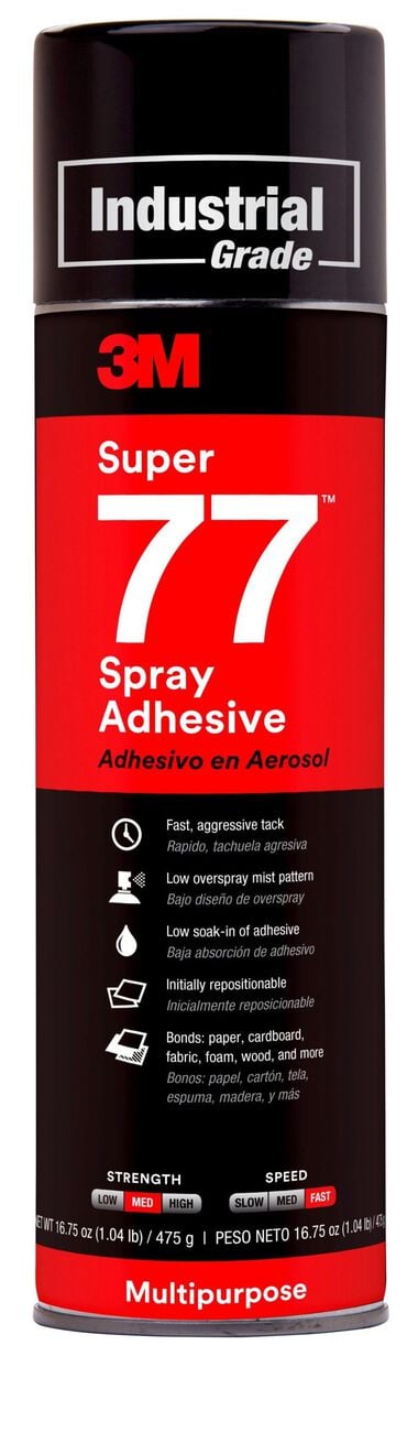 3M Super 77 Multipurpose Spray Adhesive, large image number 1