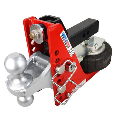 Shocker Hitch HD 20K 2in Air Receiver Hitch & Silver Combo Ball Mount with 2in & 2-5/16in Hitch Balls