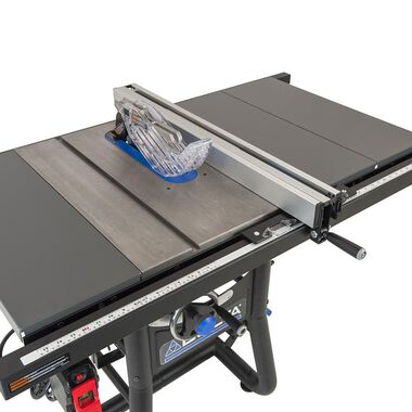 Delta 10in Contractor Table Saw with 52in Rip Capacity & Extension Wings, large image number 3