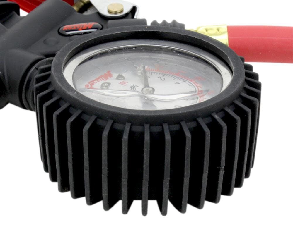 Milton 573A Pro Analog Pistol Grip Inflator Gauge - 36in Hose and Ball Chuck with Clip - 230 PSI, large image number 4