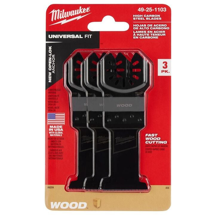 Milwaukee OPEN-LOK 1-3/8inch HCS WOOD BLADES 3PK, large image number 8