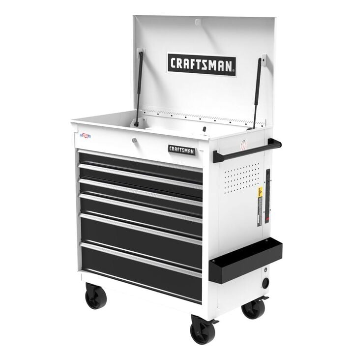 CRAFTSMAN Full Bank Rolling Tool Cabinet White, large image number 0
