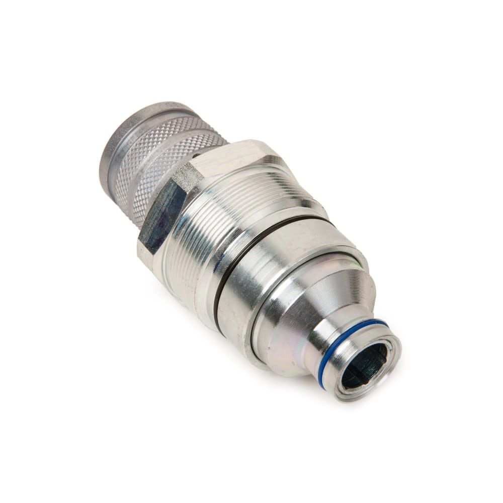 Kubota Parts 1/2 Inch Female ISO Auxiliary Hydraulic Flat-Face Coupler for SSV, large image number 1