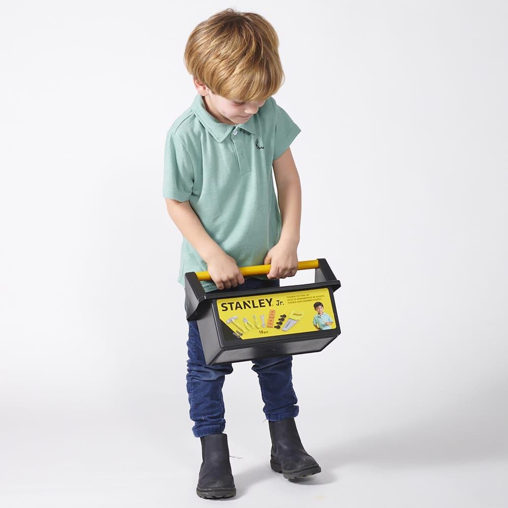 Stanley Jr Kids Play Toolbox Set 18 Pieces, large image number 3