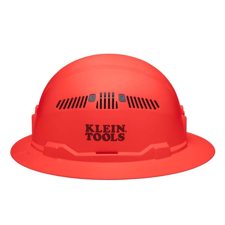 Klein Tools Full Brim Style Vented Hard Hat Orange, large image number 7