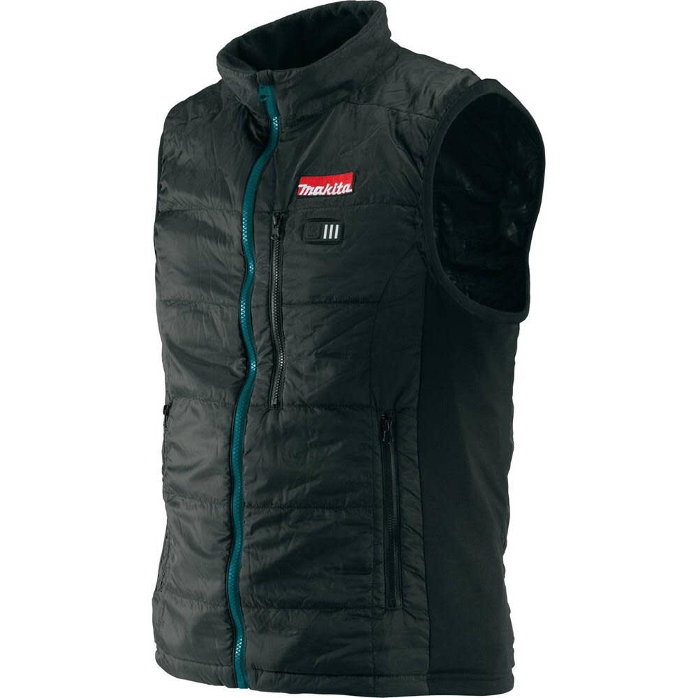 Makita 18V LXT Mens 3X Large Black Lithium-Ion Cordless Heated Vest Size 3XL – DCV200Z3XL