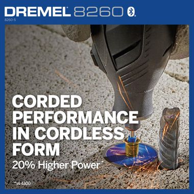 Dremel 8260 12v Cordless Brushless Rotary Multi Tool and 5 Accessories
