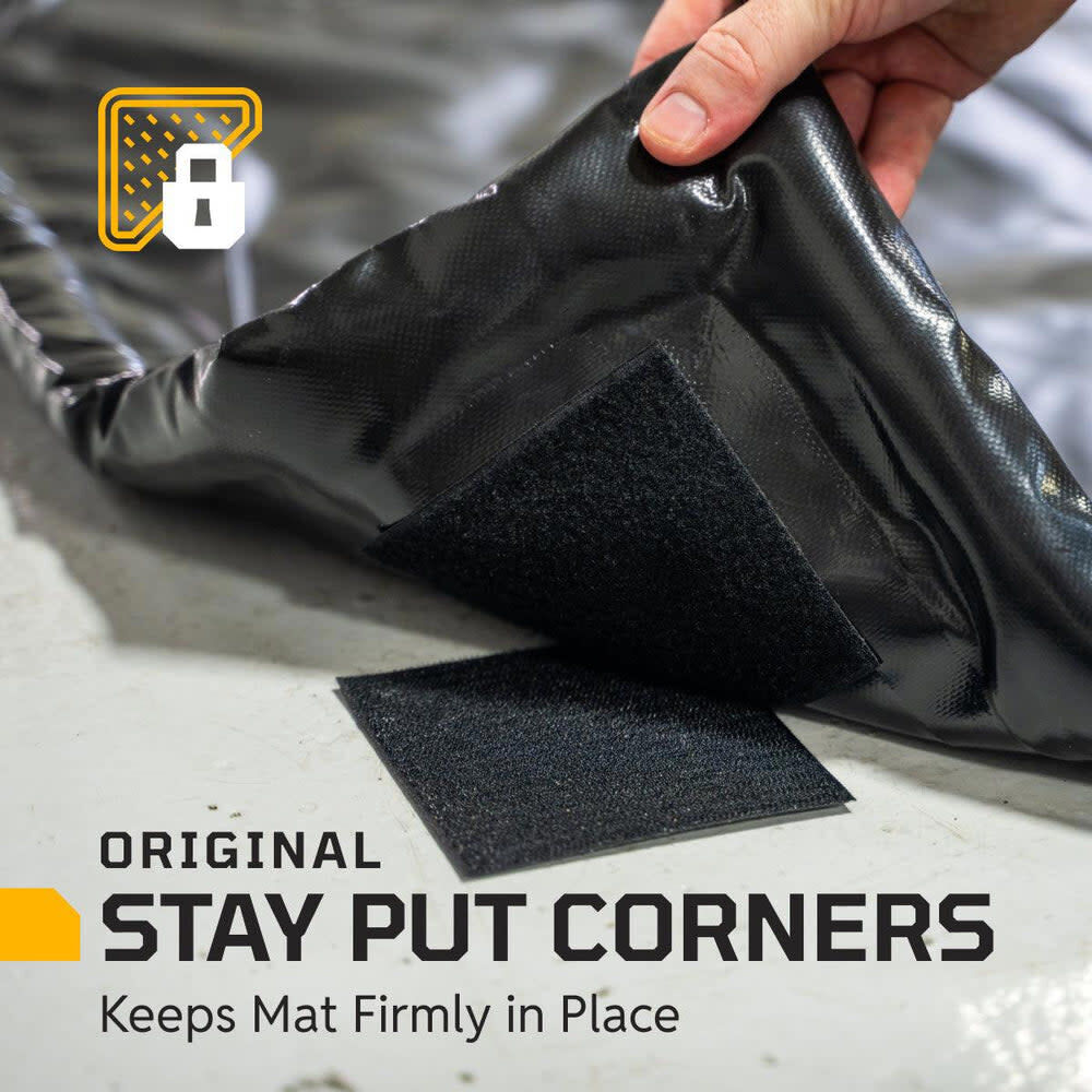 Auto Floor Guard 4 Ft x 4 Ft PVC Garage Containment Mat Black, large image number 5
