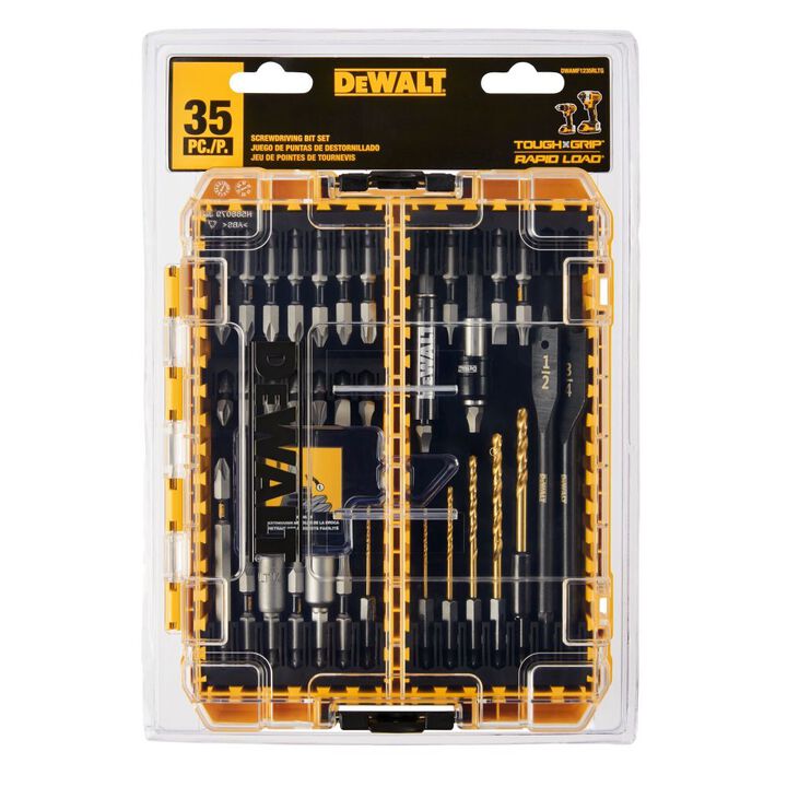 DEWALT 20V MAX Lithium Ion Compact Drill Driver Kit & Rapid Load Accessory Set With Toughcase+ Bundle, large image number 1