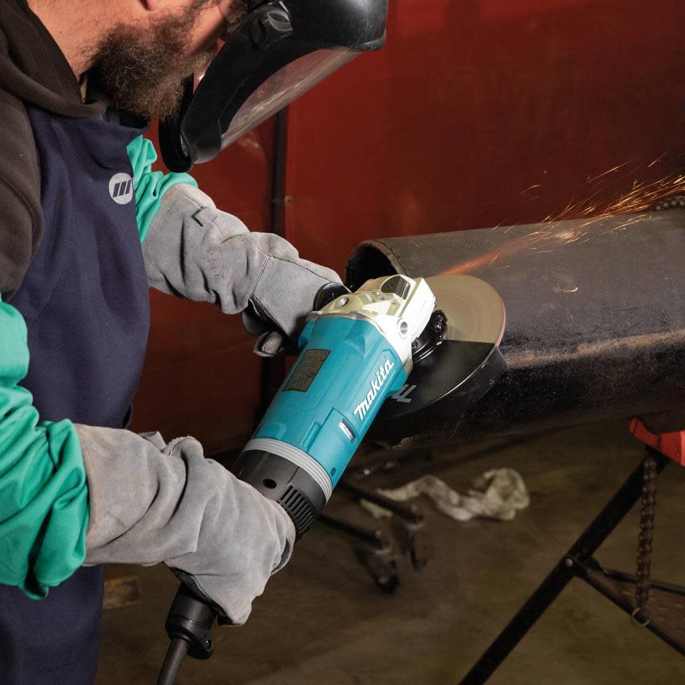 Makita 9 inch top angle grinder 240v