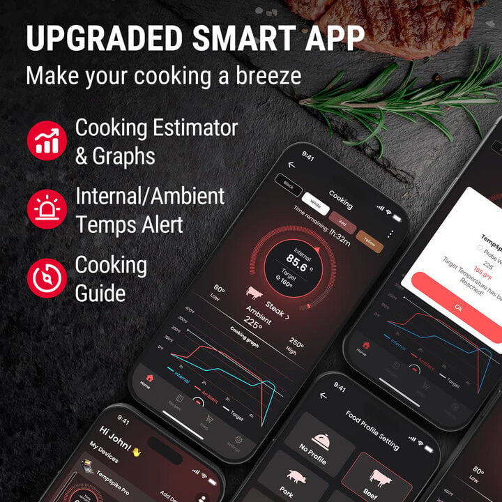 TempPro TempSpike Pro Smart WiFi 1 Probe Grill Thermometer Set, large image number 8