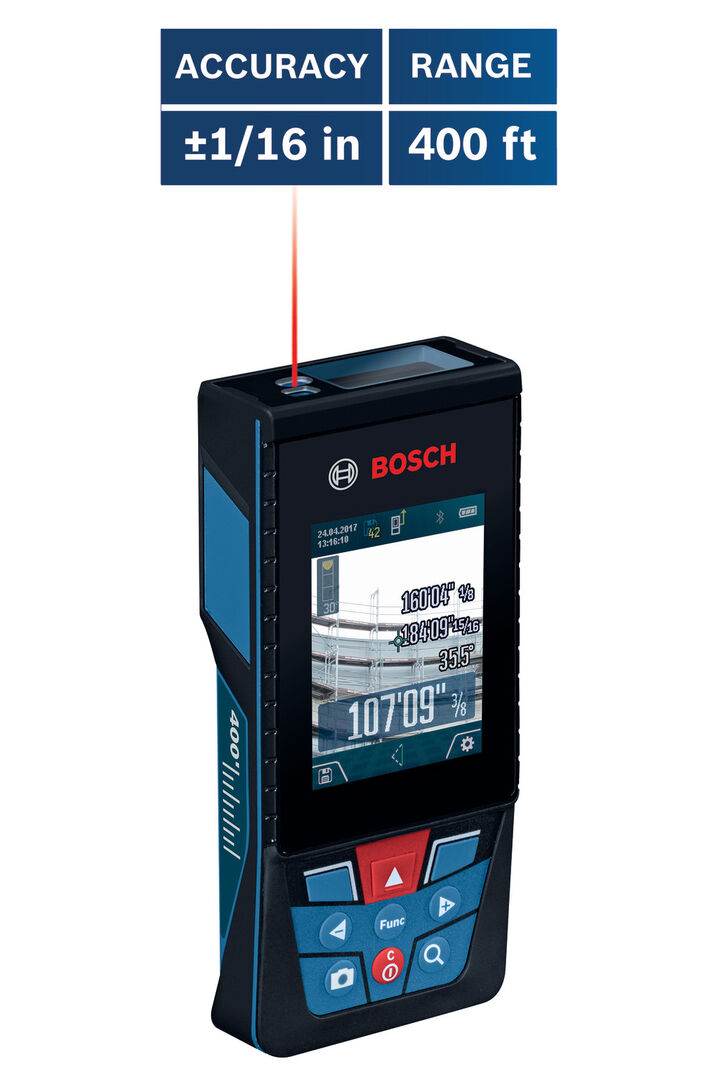Bosch BLAZE Outdoor Connected Li-Ion 400' Laser Distance Measurer  with Camera, large image number 9