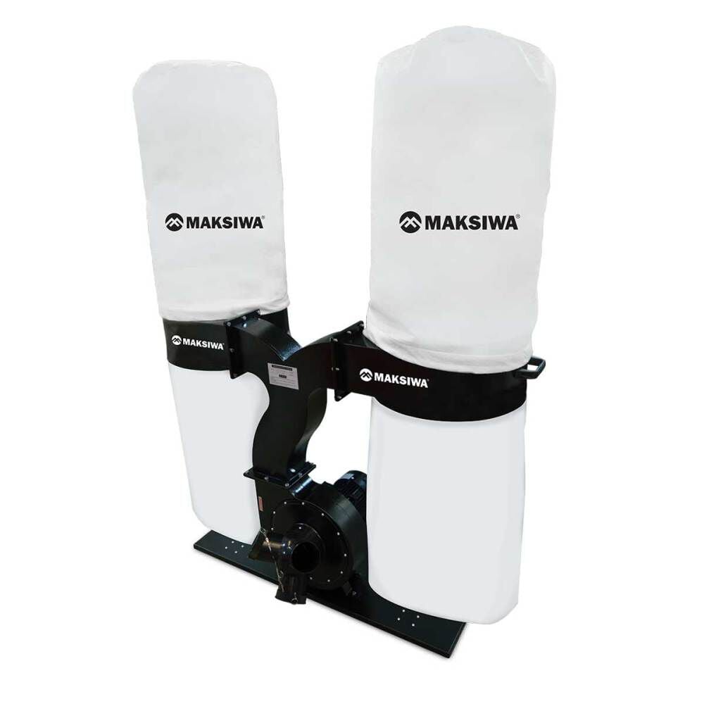 Maksiwa International Dust Collector 2760 CFM 127/220V 1 Phase 3HP 3 Entry, large image number 1