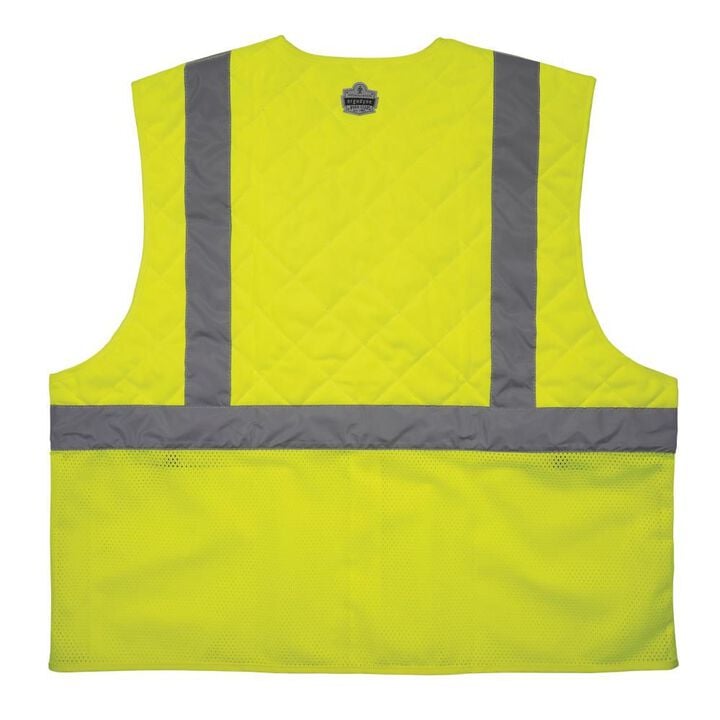 Ergodyne Chill Its 6668 Hi Vis Safety Cooling Vest Type R Class 2 Lime Large, large image number 1