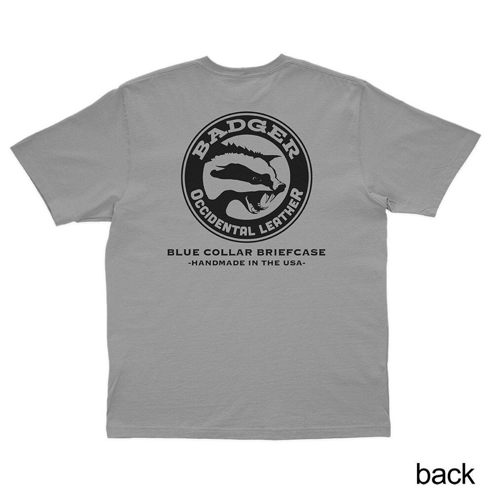 Badger Tool Belts Badger Grey T-Shirt, large image number 2
