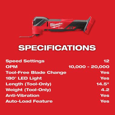 Milwaukee M18 FUEL Oscillating Multi-Tool Kit, large image number 7