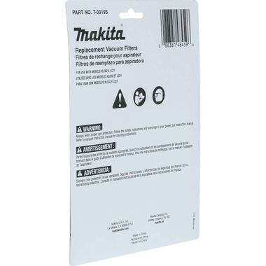 Makita Cloth Vacuum Filter 3/pk, large image number 5