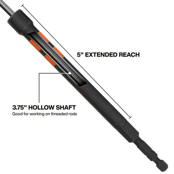 Klein Tools Magnetic Hollow Color-Coded Power Nut Drivers Set, 6 Pieces, large image number 3