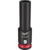 Milwaukee SHOCKWAVE Impact Duty Socket 3/8in Drive 9MM Deep 6 Point, small image number 1