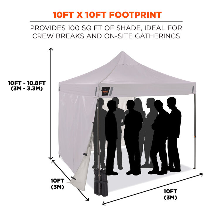 Ergodyne Heavy-Duty Pop-Up Tent Kit White, large image number 2