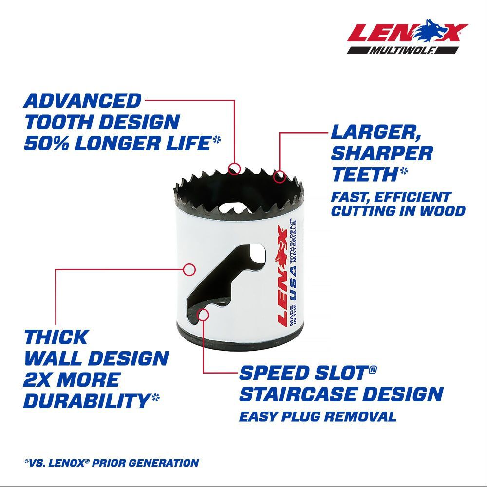 Lenox Hole Saw - 1-3/4 In. (44 mm), large image number 3