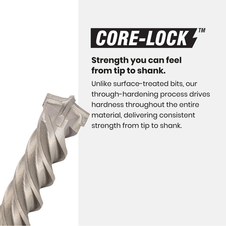 Spyder 3/4 Inch x 18 Inch SDS-Plus 4-Cutter Carbide-Tip Hammer Drill Bit, large image number 5