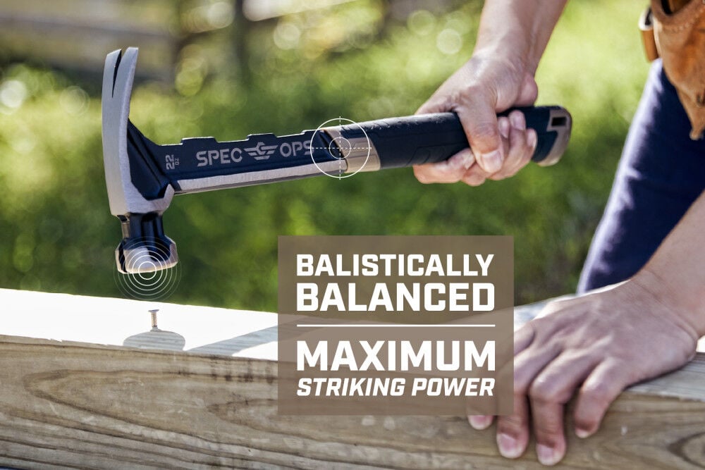 Spec Ops 22 oz Smooth Face Framing Hammer with Steel Handle SPEC