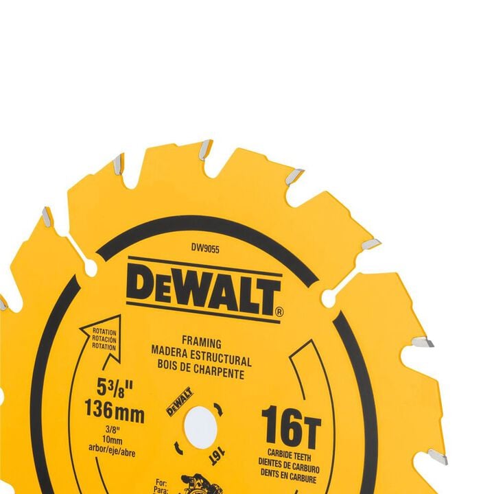 DEWALT 5-3/8-in 16T Carbide Saw Blade (Fast Woodcutting), large image number 2