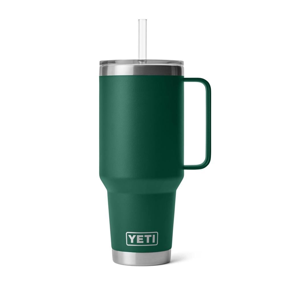 YETI Rambler 42 Oz Straw Mug with Straw Lid Black Forest Green – 21071504924
