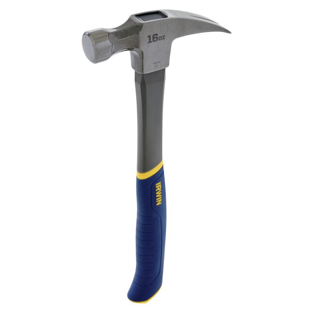 Irwin 16-oz Smoothed Face Steel Framing Hammer, large image number 2