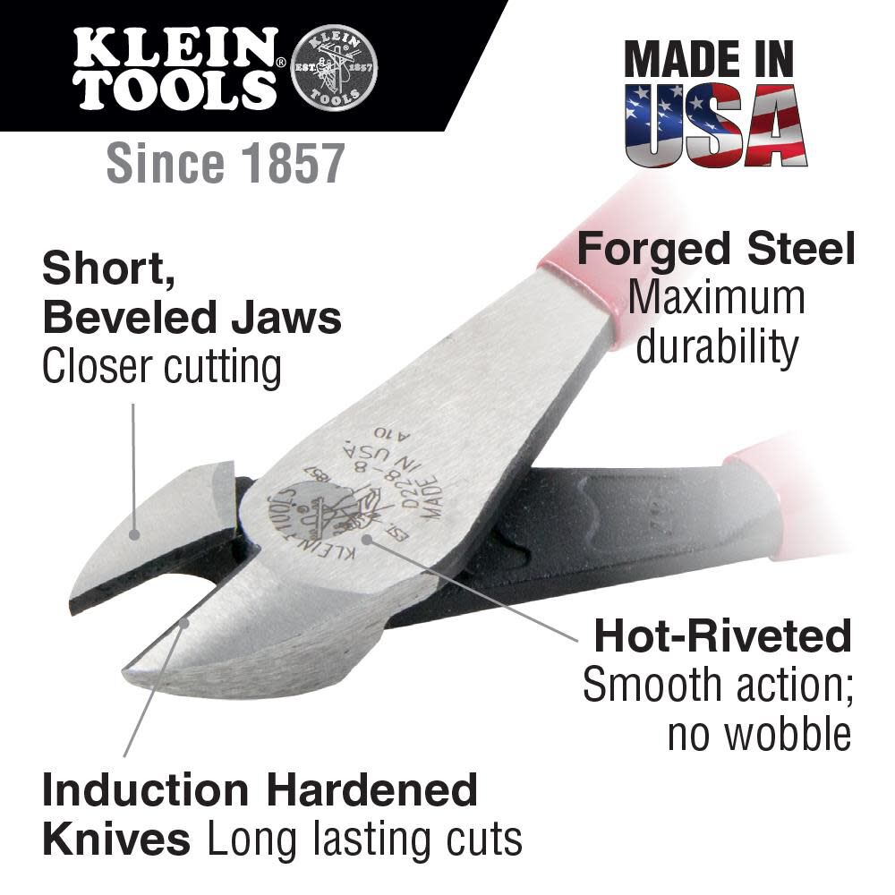 Klein Tools High Leverage Diagonal-Cutters, large image number 2