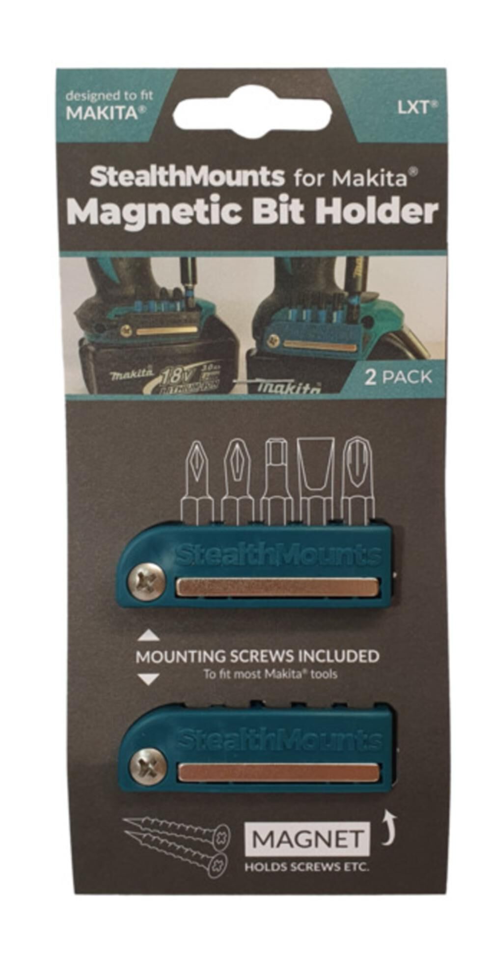 Stealthmounts BLUE Bit Holder for Makita 2pk, large image number 3
