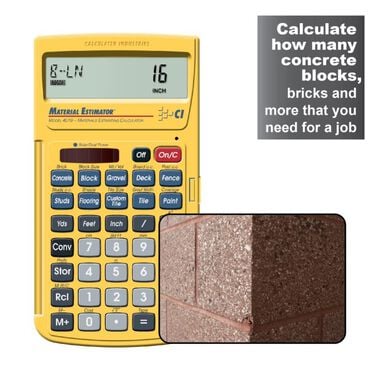 Calculated Industries Material Estimator Building Materials Estimating Calculator, large image number 9