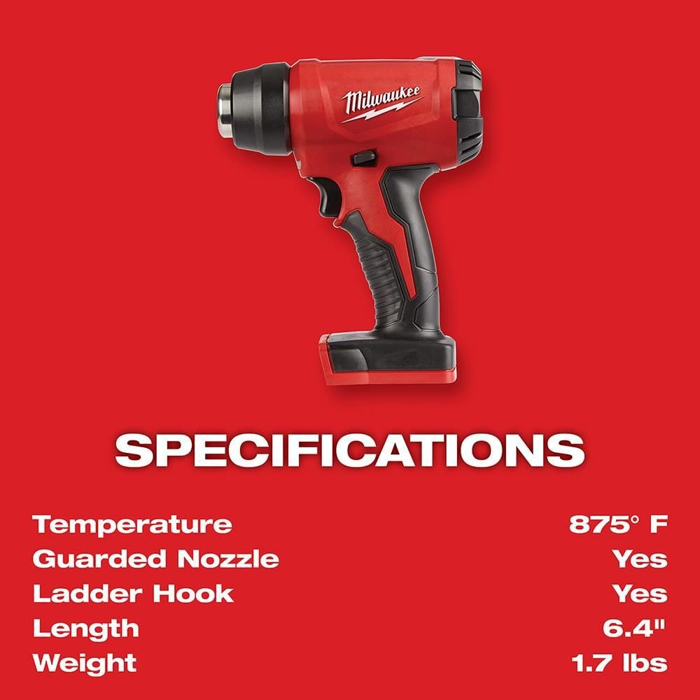 Milwaukee M18 Compact Heat Gun (Bare Tool), large image number 3