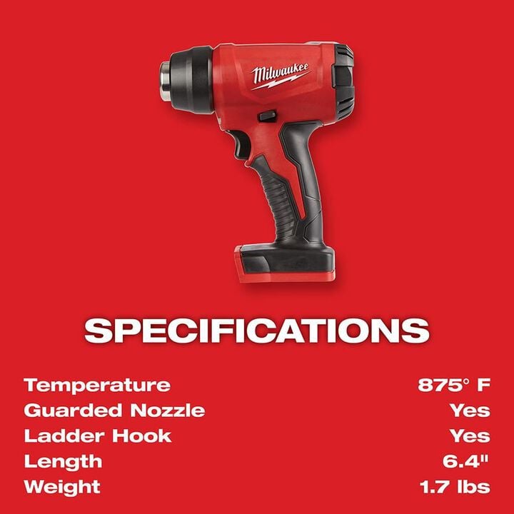 Milwaukee M18 Compact Heat Gun (Bare Tool), large image number 2