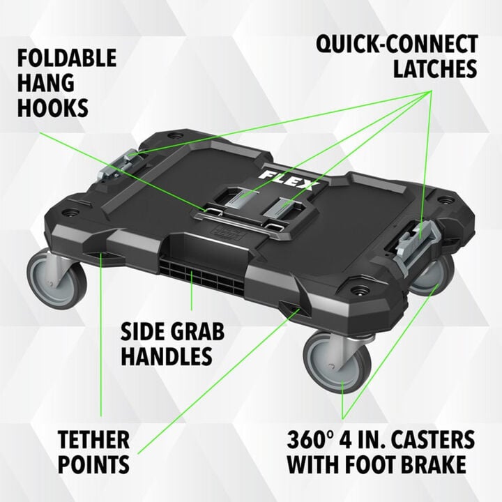 FLEX Stack Pack Trolley, Stack Pack 2-Drawer Tool Box Bundle, large image number 5