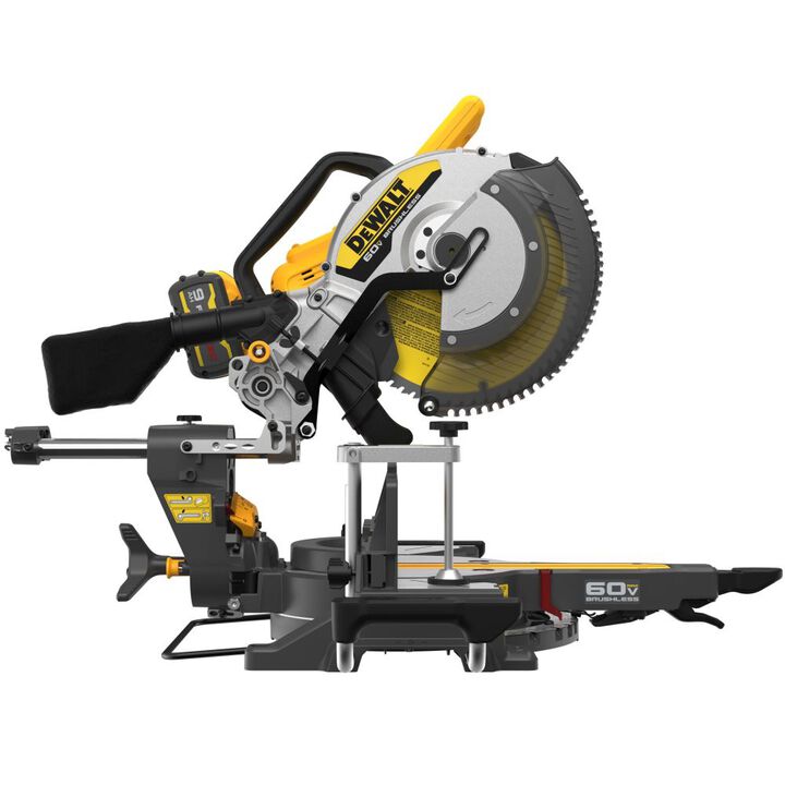 DEWALT FLEXVOLT 12 Inch 60V Sliding Miter Saw Kit and 60V Max 8-1/4 Inch Table Saw (Bare Tool) Bundle, large image number 8