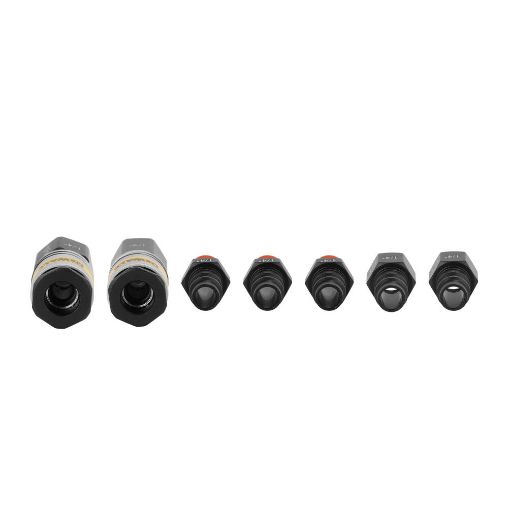 DEWALT High Flow Coupler and Plug Kit 1/4 Inch NPT 7 Pieces, large image number 2