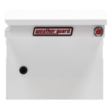 Weather Guard Saddle Truck Tool Box Steel Full Low Profile White, large image number 3