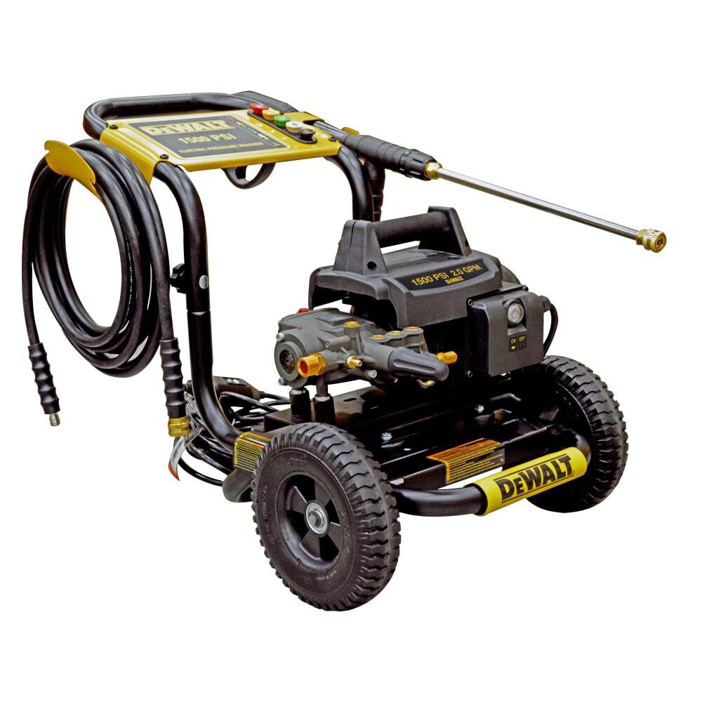 DEWALT 1500 PSI 2.0 GPM Electric Cold Water Residential Pressure Washer with 5 Quick Connect Spray Nozzles, large image number 4