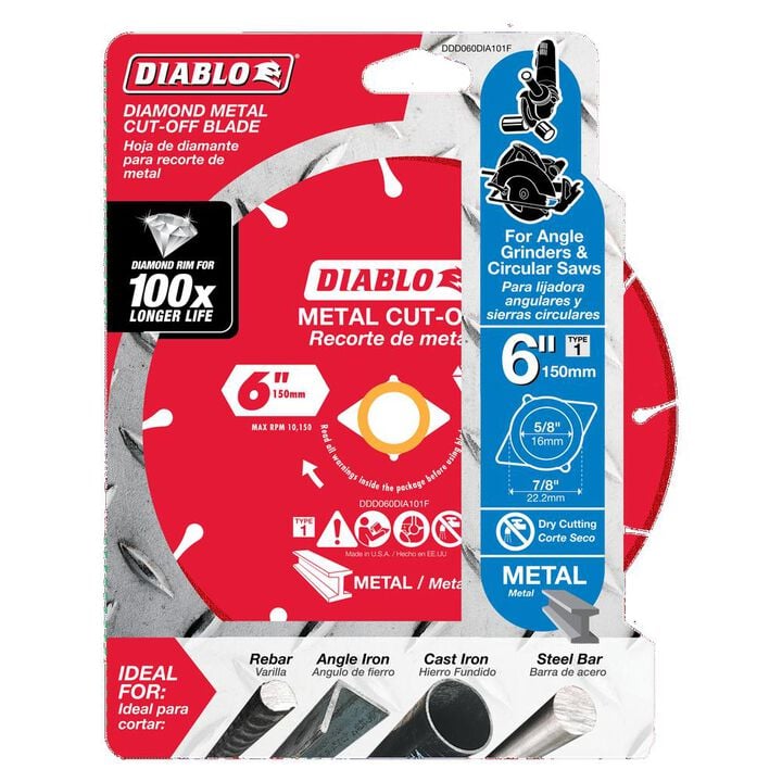 Diablo Tools 6 Inch Segmented Rim Diamond Cut-Off Disc for Metal, large image number 3