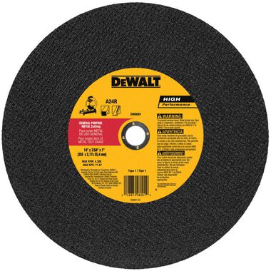 DEWALT 14-in Continuous High-Performance Aluminum Oxide Circular Saw Blade, large image number 0