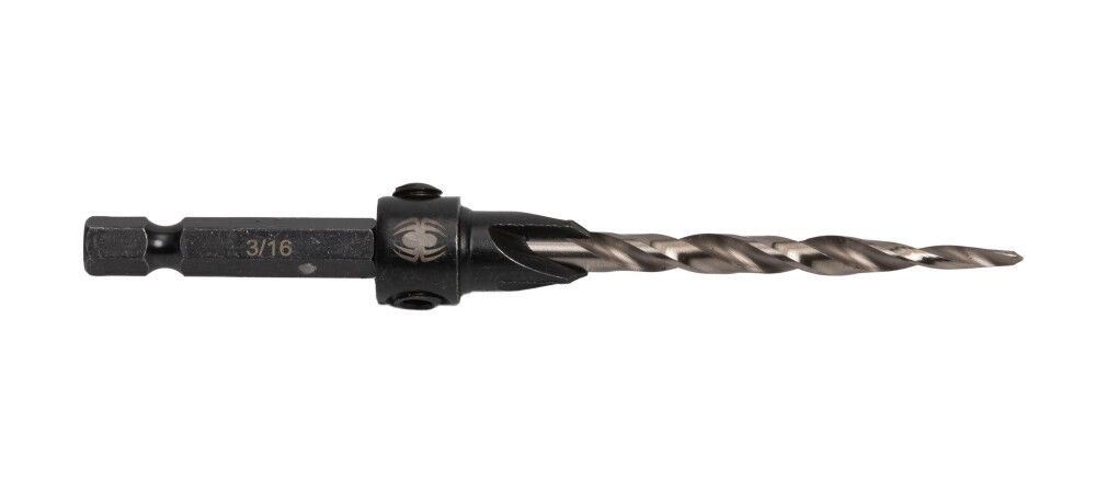 Spyder 3/16 Inch HSS Tapered Adjustable #10 Countersink Twist Drill Bit, large image number 5
