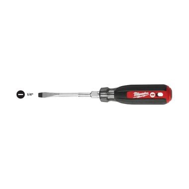 Milwaukee 1/4 in. Slotted - 4 in. Cushion Grip Screwdriver, large image number 2