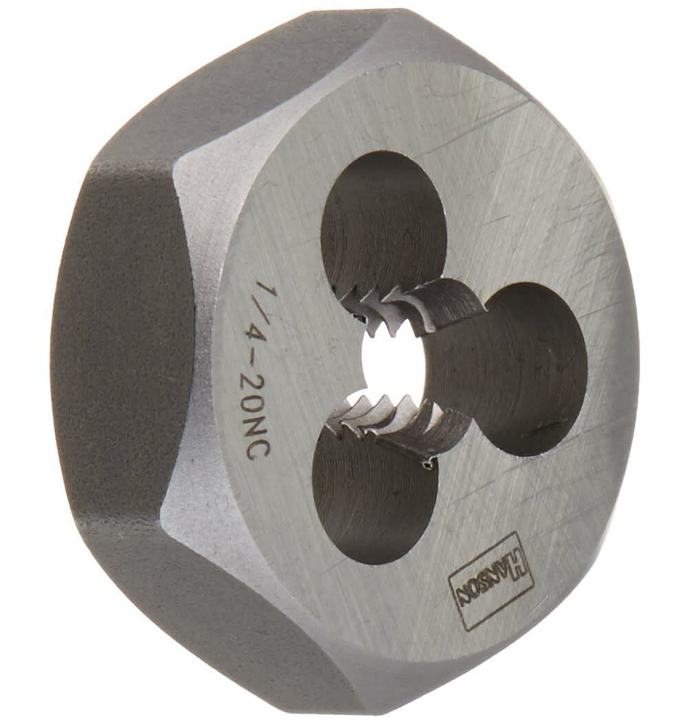 Irwin Hanson 1/4-20 NC x 1 Inch High Carbon Steel Machine Screw Die, large image number 2