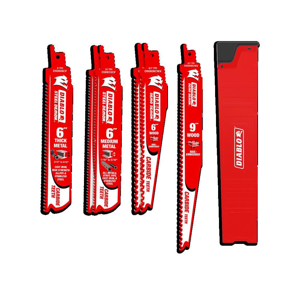Diablo Tools Reciprocating Blade Set, 6 Pieces – DS006SC