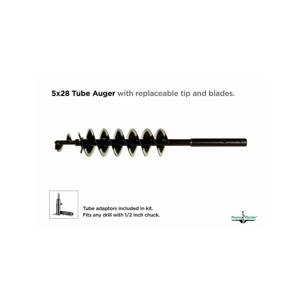 Power Planter 5 In. x 28 In. Steel Quart Pot Landscaping Auger W/Standard Tip, large image number 4